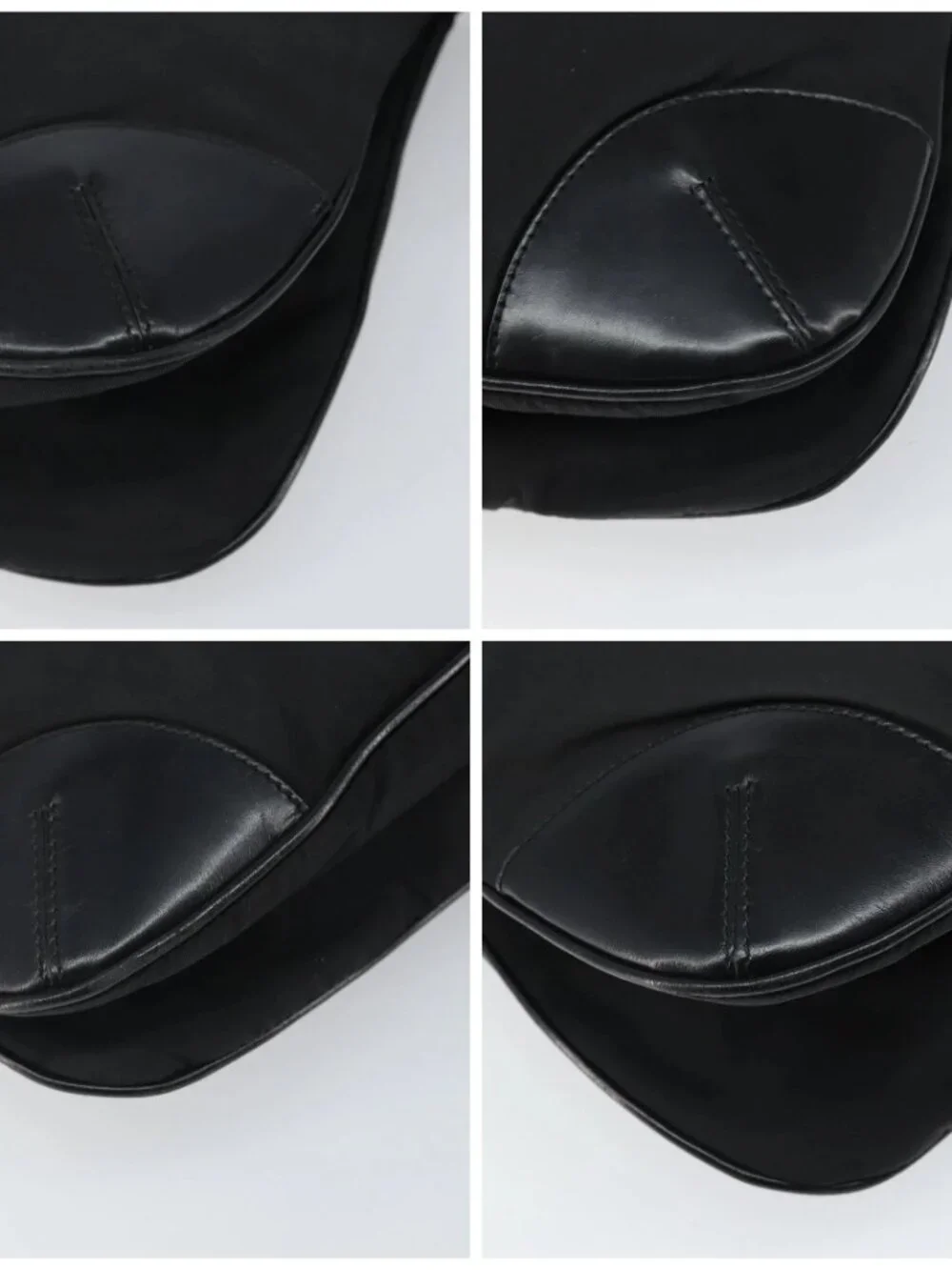 PRADA Shoulder Bag Nylon Leather Black Silver Auth 169453 - Picture 14 of 16